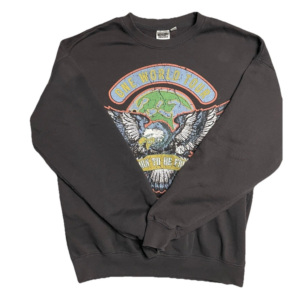 Born To Be Free One World Tour 1989 Sweatshirt Size Small Unisex Adults